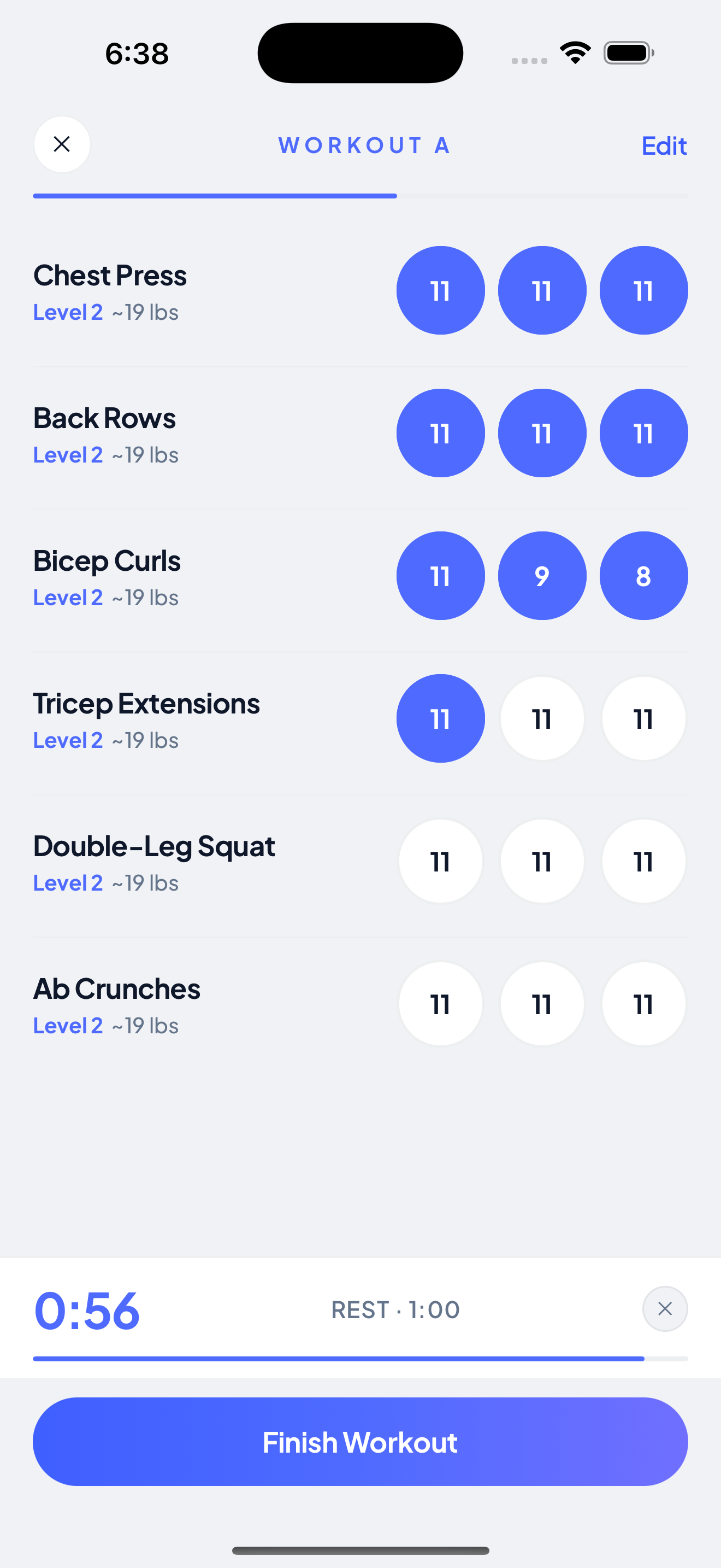 SLED active workout