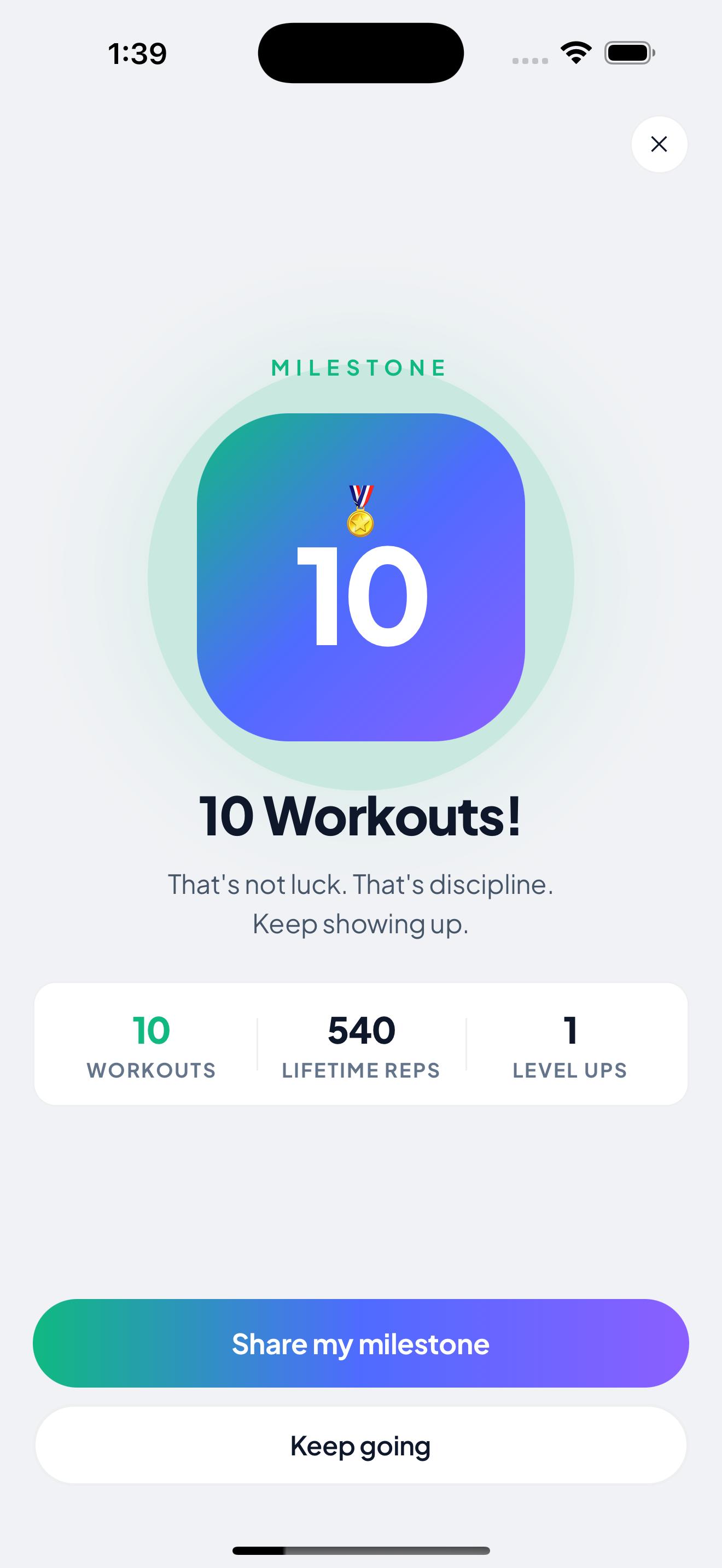 SLED streak milestone