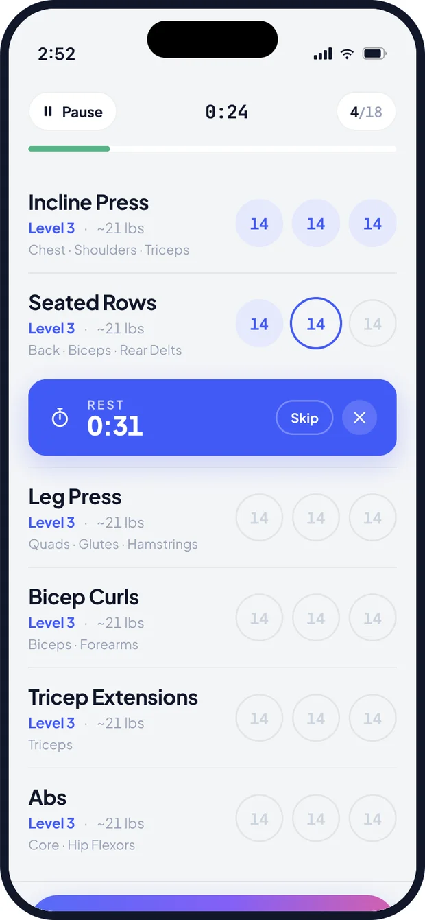 SLED active workout